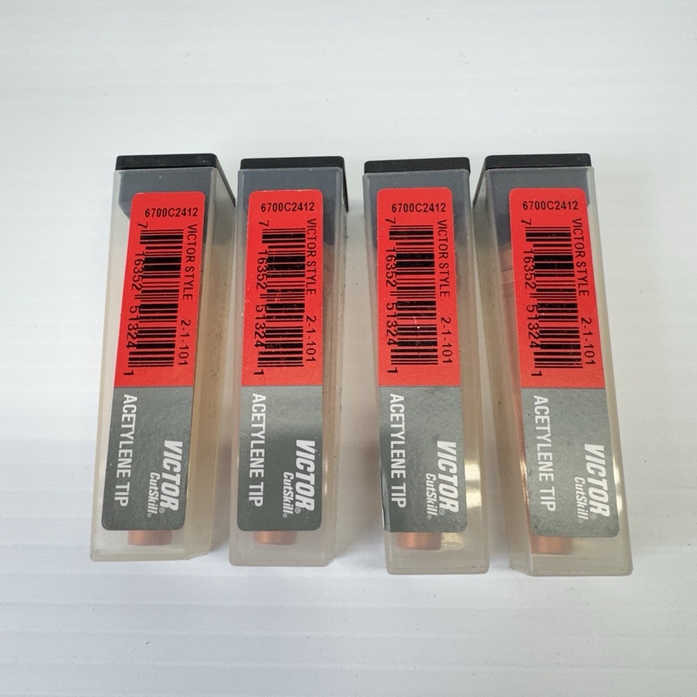4x Victor 2-1-101 Acetylene Cutting Torch Tip ST2600FC CA2460 MT204 0330-0006